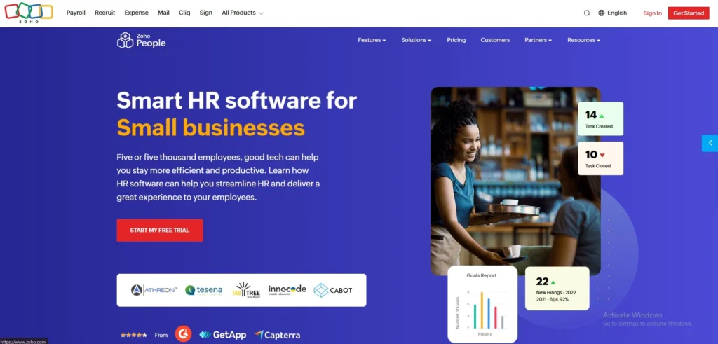 HR Management Software-  ZoHo People