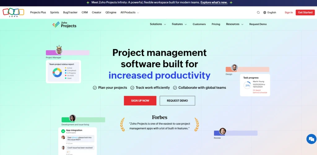 Marketing Project Management Tools-Zoho Pr‌ojects