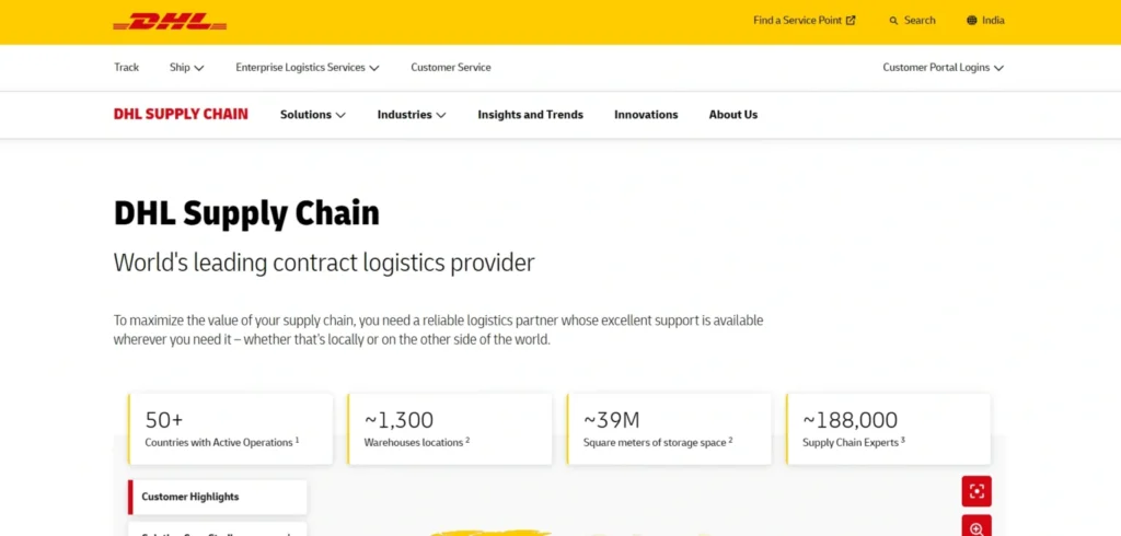 Logistics Company In Delhi-  DHL Expr⁠ess India