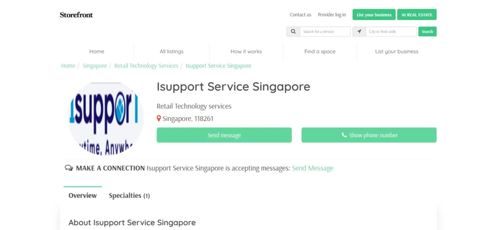 IT Company in Singapore - IsupporT Service Singapore