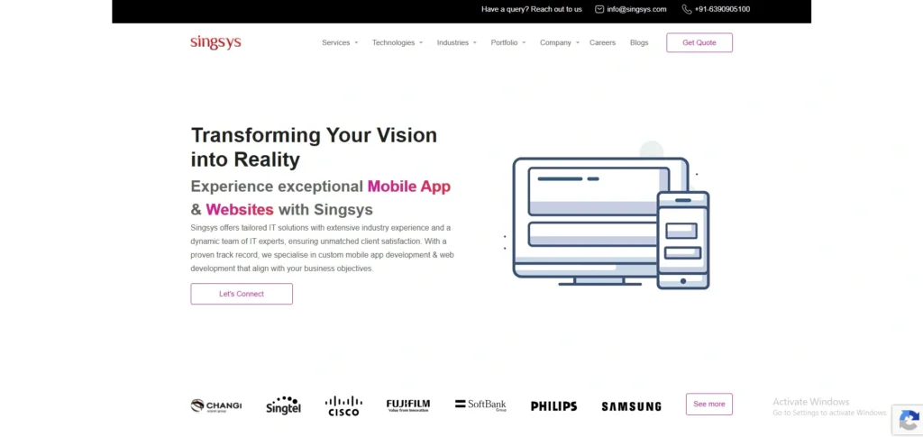 IT Company in Singapore- Sing‍sys