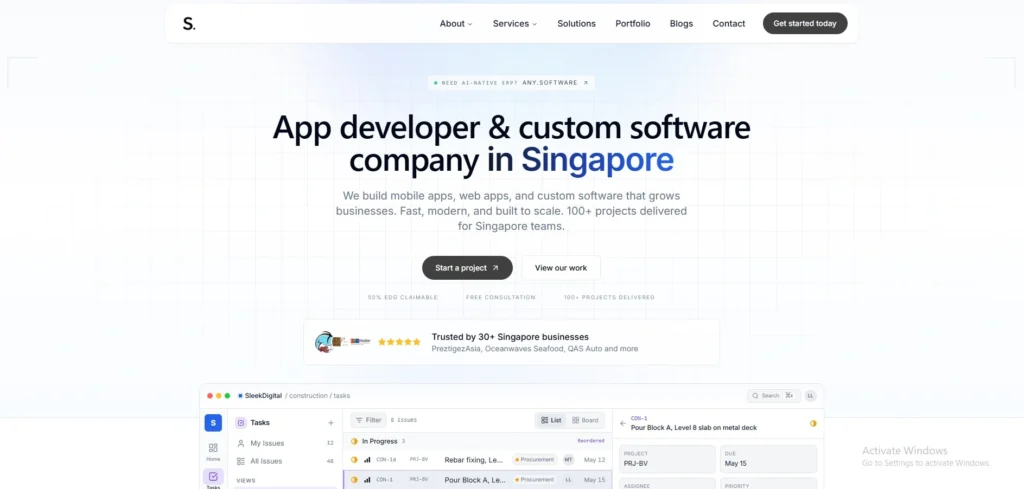 IT Company in Singapore- Sleek Digit​al‌