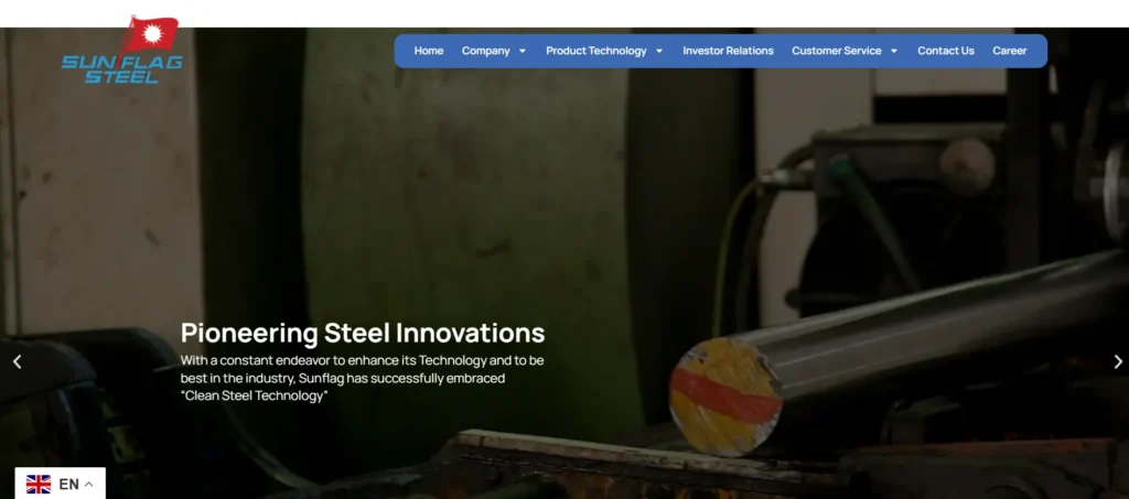 Steel Company in India - Sunflag Iron and S⁠teel⁠ Company Limit⁠ed