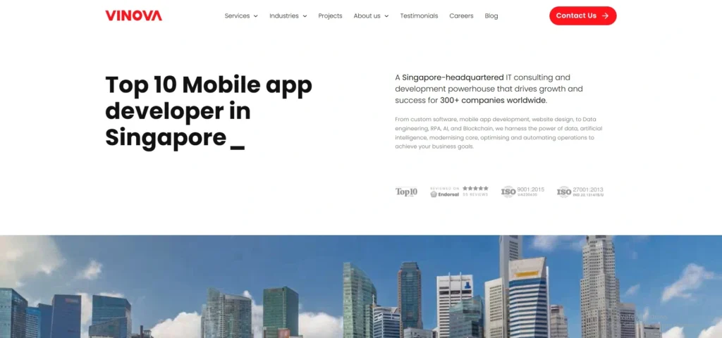 IT Company in Singapore- Vinova‌