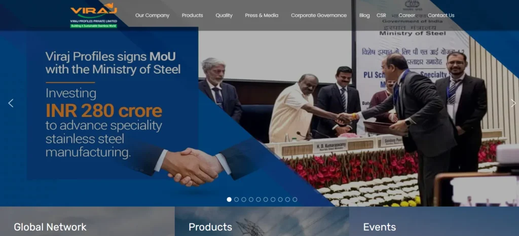Steel Company in India - Viraj Profiles Limited