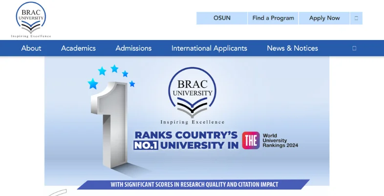 Private University in Bangladesh -  BRAC University
