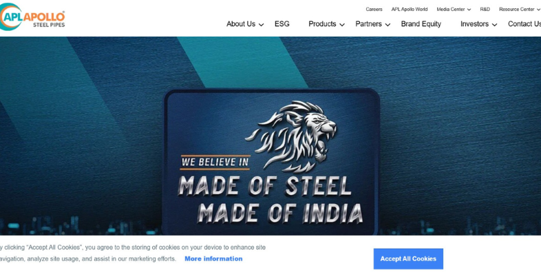 Top Steel Company in India-APL Apollo Tubes Limited