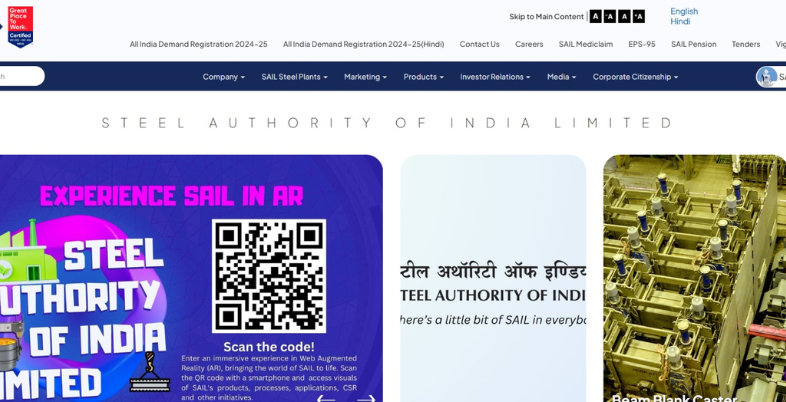 Top Steel Company in India-Steel Authority of India Limited