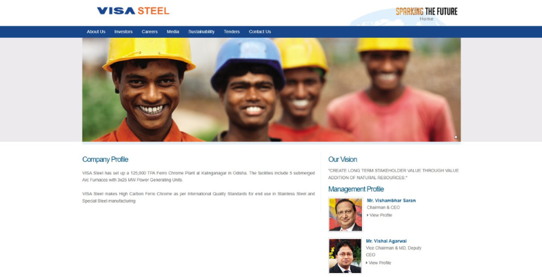 Top Steel Company in India-VISA Steel Limited