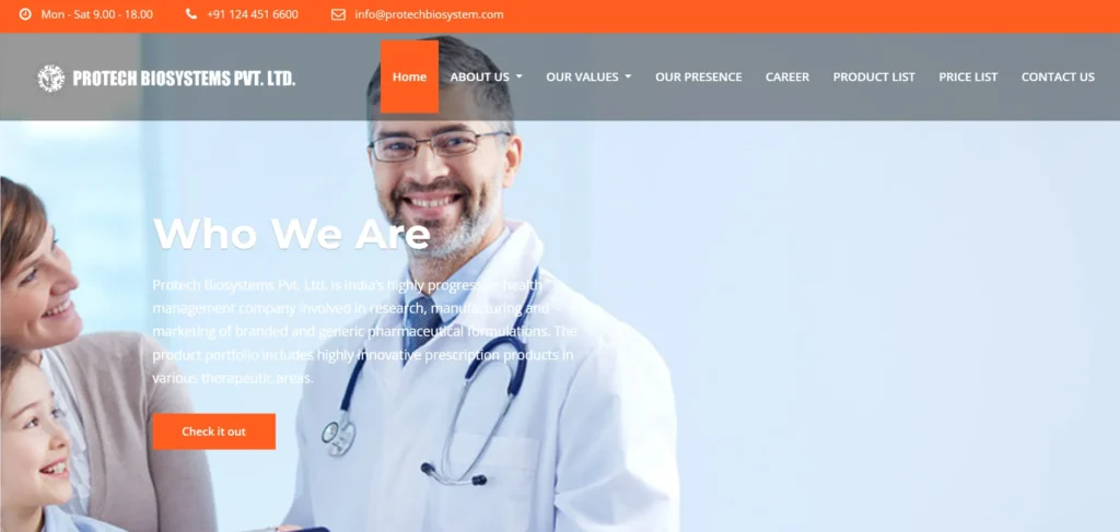 Pharma Company in Gurgaon-Protech Biosystems P​vt. Ltd.