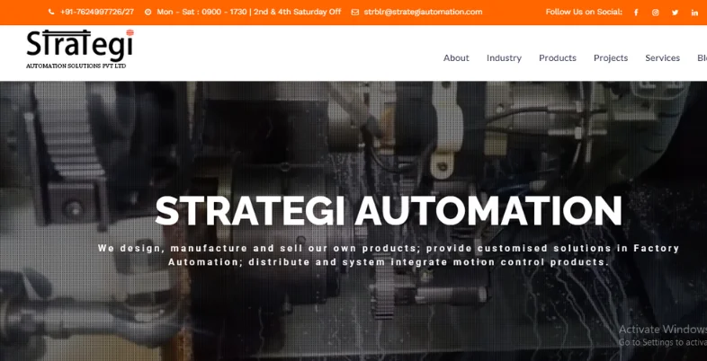 Automation company in Bangalore - Strategi Automation Solutions Pvt Ltd