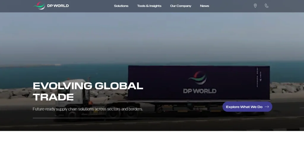 Biggest Logistics Companies in the World- DP World Logistics - Global Port Infrastructure and Smart Trade Enabler