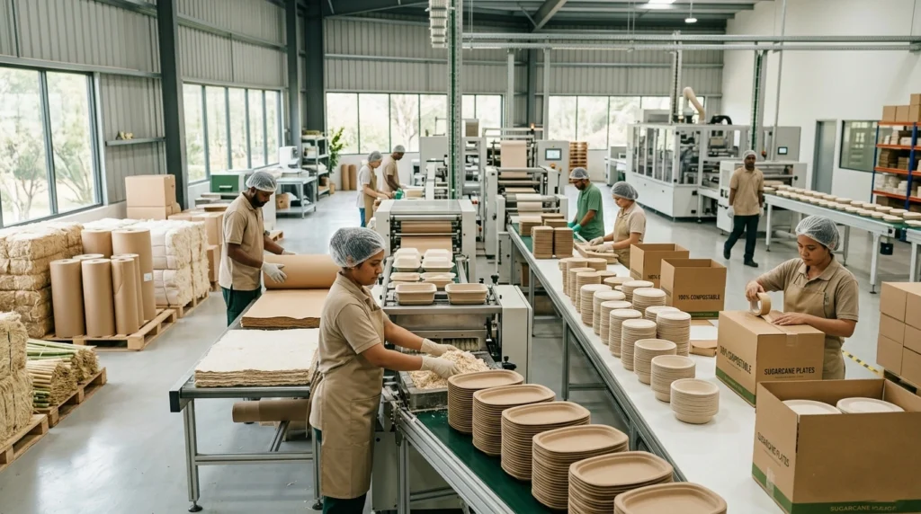 Business Idea In Hyderabad- Eco-Friendly Biodegradable Packaging & Tableware Unit