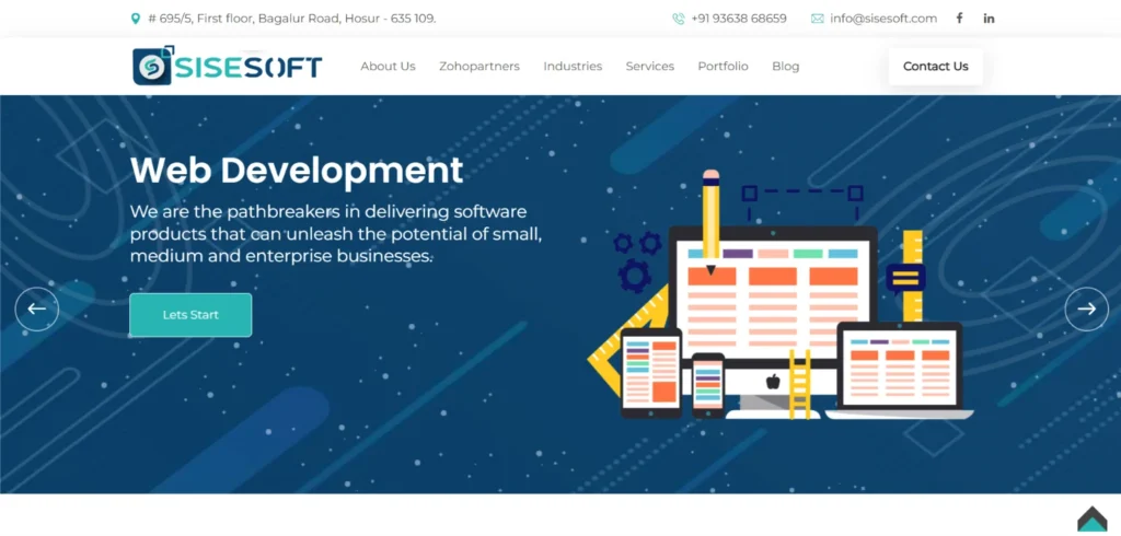 IT Company in Hosur - Sise​s‍of‌t IT Solutions
