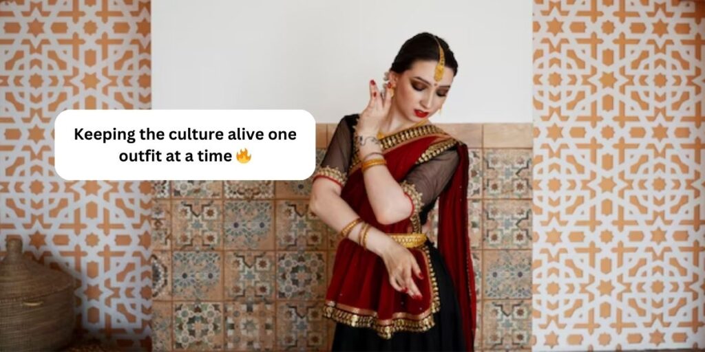 Traditional Look Captions for girls