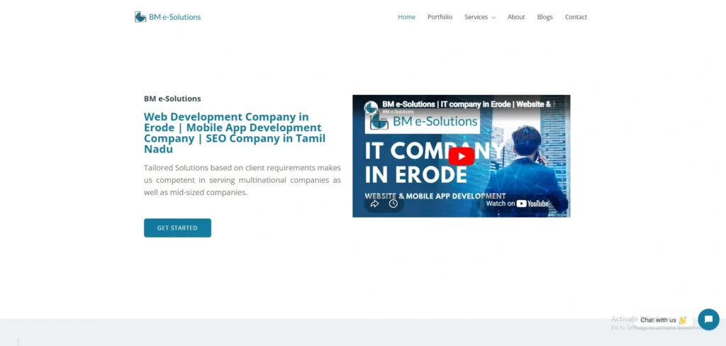  IT Company in Erode-BM e-Solutions