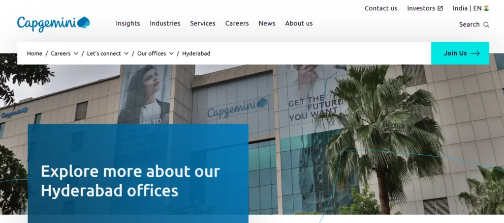 IT Company in Madhapur - Capgemini