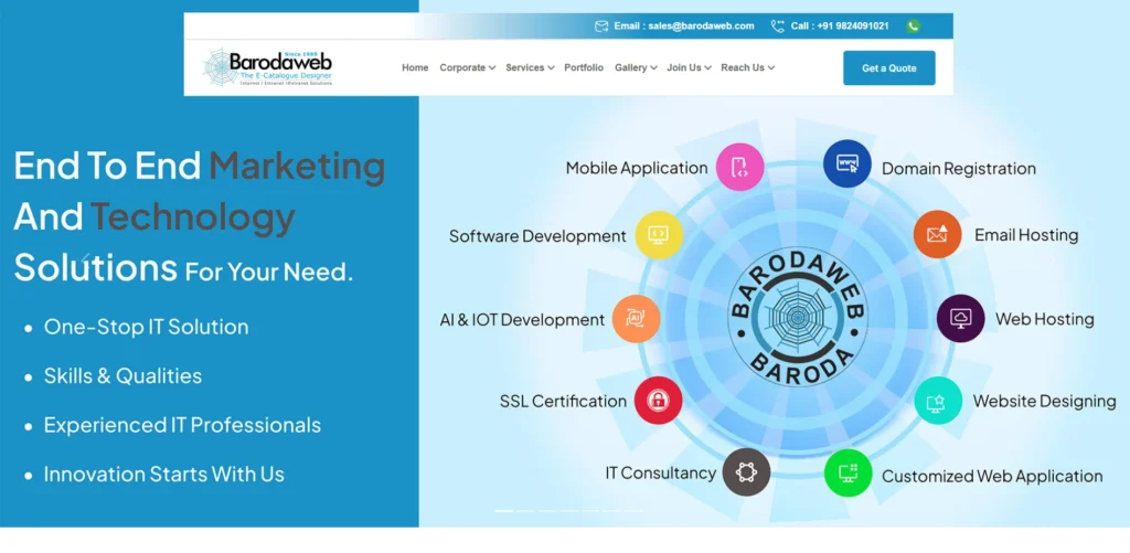 IT Company in Vadodara- Barod‌awe‍b