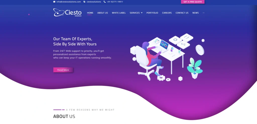 IT compa⁠n​y in Rajk​ot-Cies⁠to Solutions