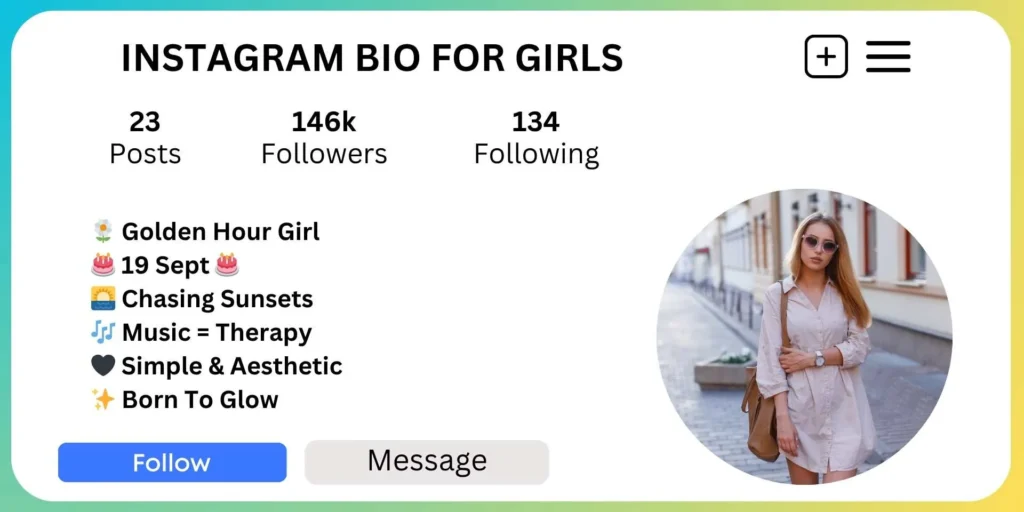 Instagram Bio for Girls - Aesthetic