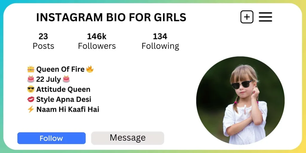 Instagram Bio for Girls - Attitude in Hindi