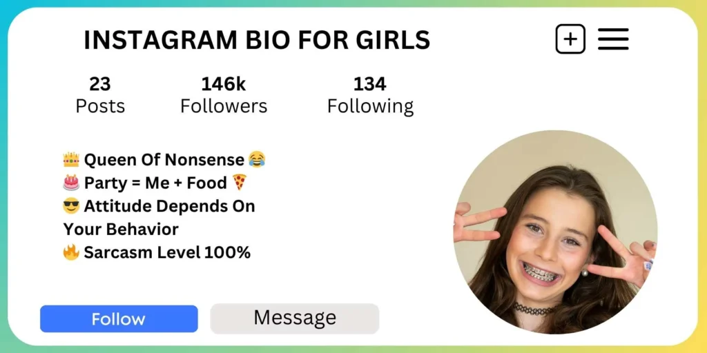 Instagram Bio for Girls - Funny