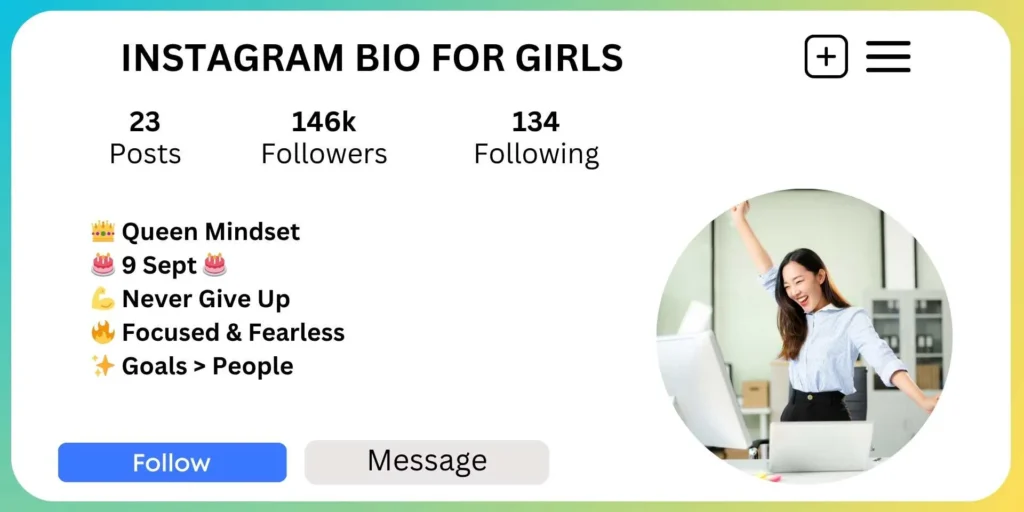 Instagram Bio for Girls - Motivational Bio