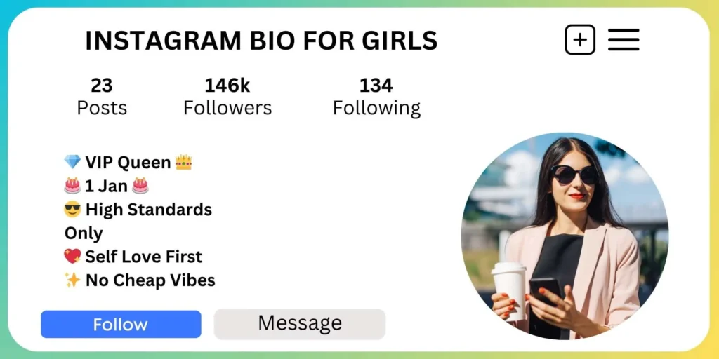 Instagram Bio for Girls - VIP Bio