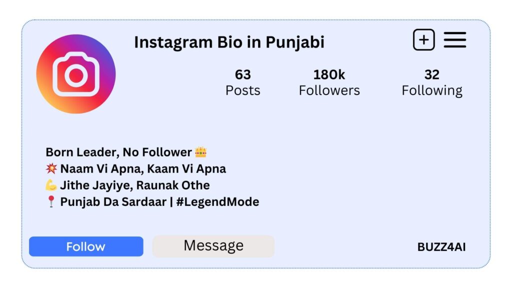 Instagram Bio in Punjabi