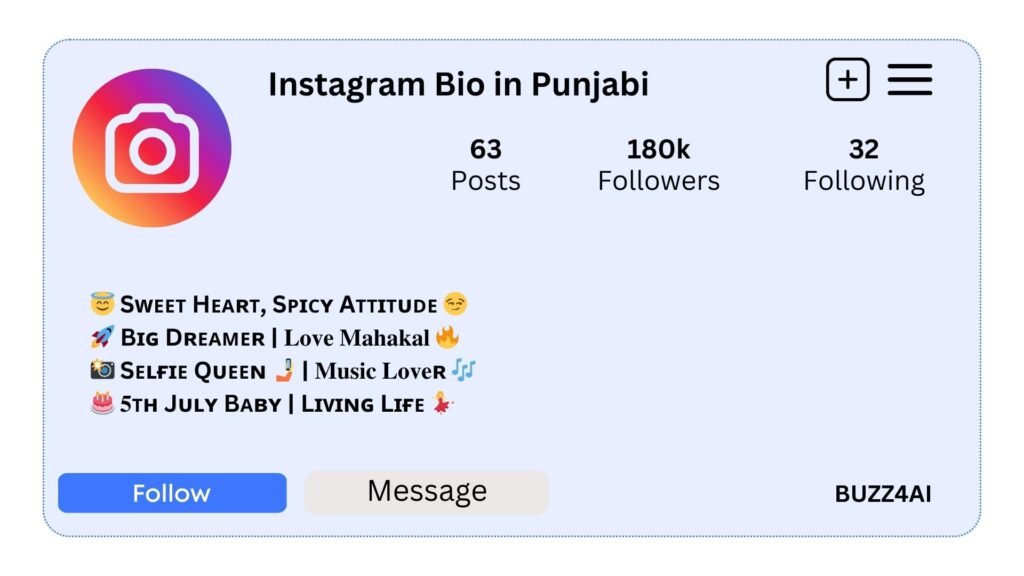 Instagram Bio in Punjabi