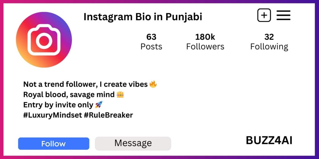 Instagram VIP Bio