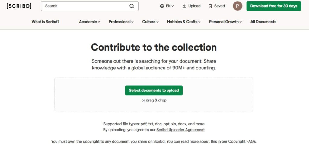 PDF Submission Sites