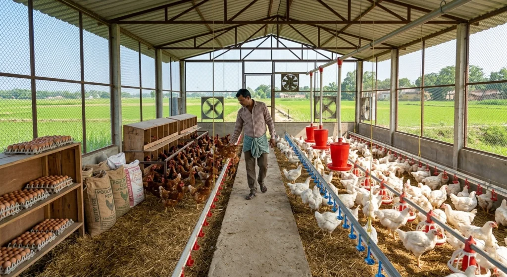 Business Idea in Bihar- Poultry Fa‍rming