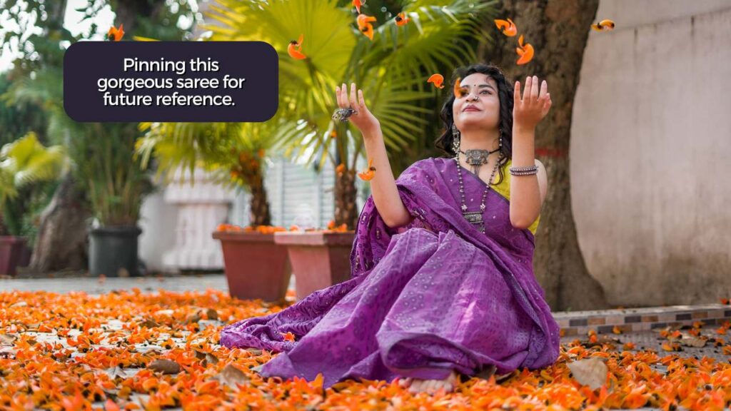 saree captions for instagram