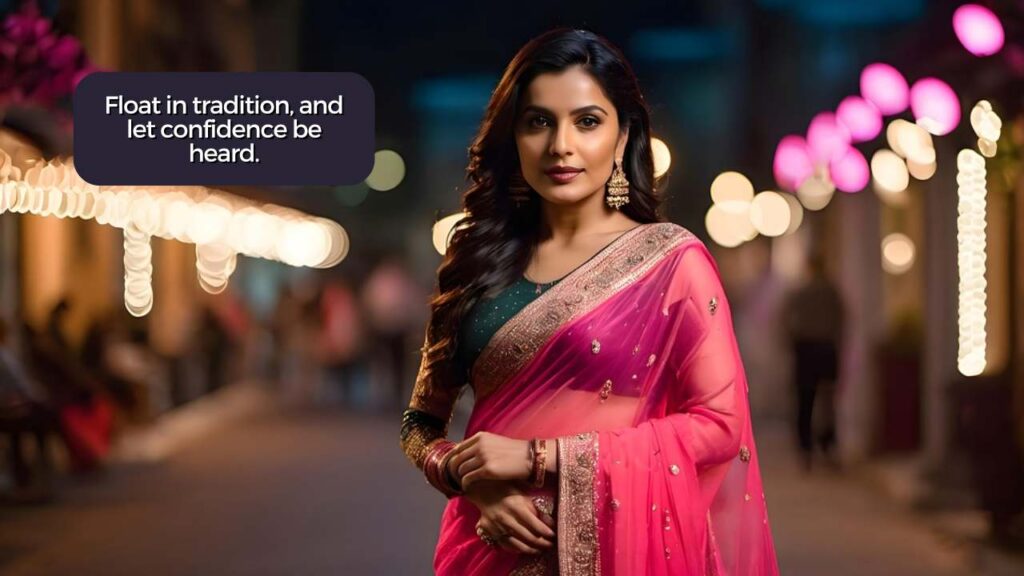 saree captions for instagram