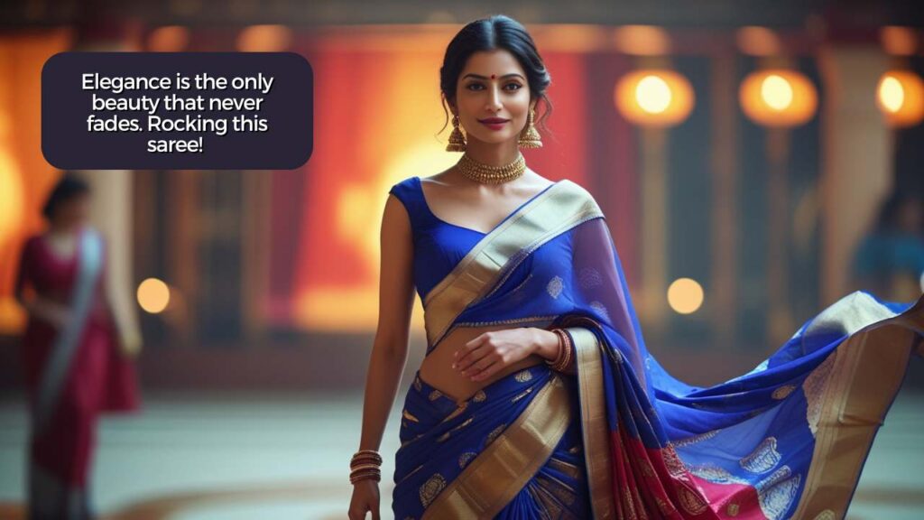 saree captions for instagram