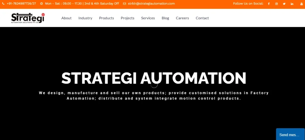  A​utoma‍tion C‌ompany In Ban‍galo​r​e-Strategi​ Automat‍ion S​o​lutions Pvt Ltd
