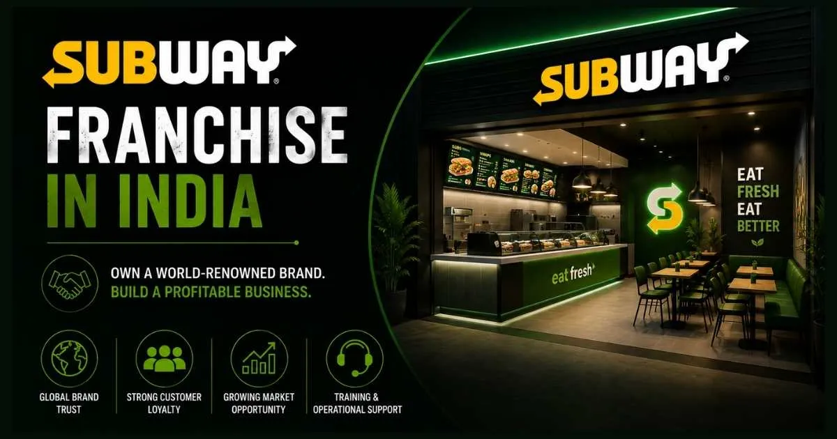 Subway Franchise Cost in India