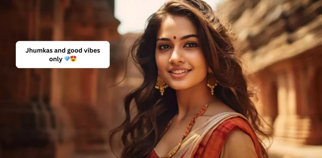 Traditional Look Captions for Instagram for Girl