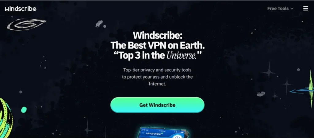 VPN for CapCut- Windscribe