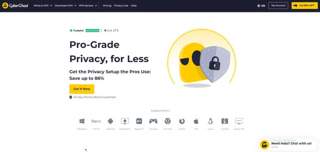 VPN for CapCut- CyberGhost
