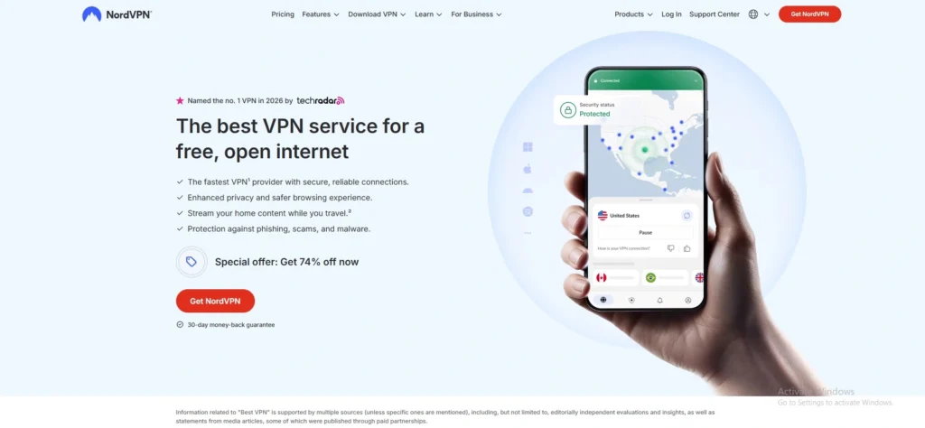 VPN for CapCut- NordVPN