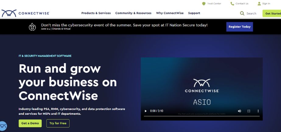 Professional Services Automation software - ConnectWise Manage