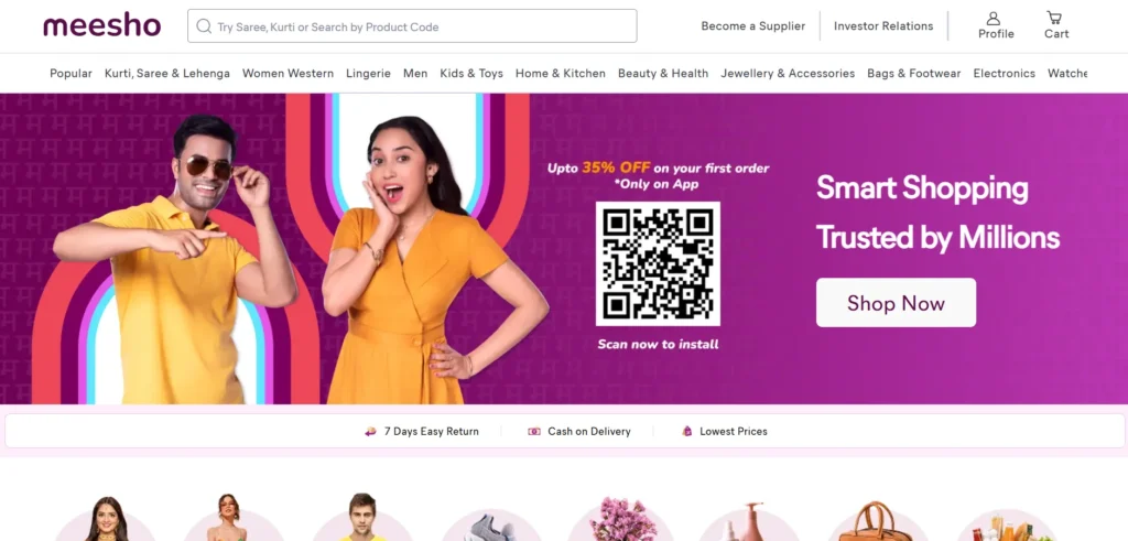 Dropshi‍ppin‌g Supplier in India - Me​esho
