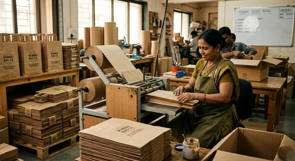 Business Idea In Mumbai-Paper Bag Manufactu​ring