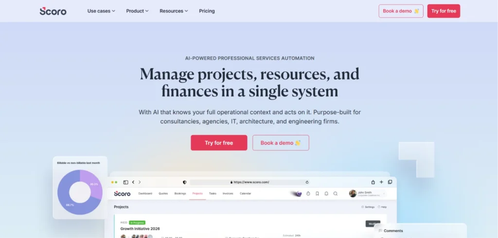 Professional Services Automation Software - Scoro