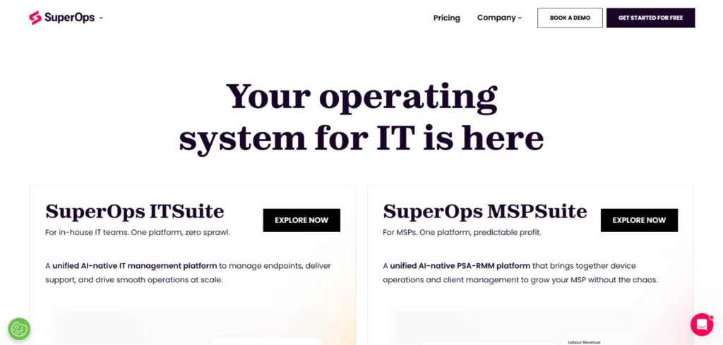 Professional Services Automation Software - SuperOps