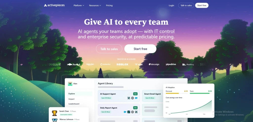 No-Code Automation Platform-  Activepieces