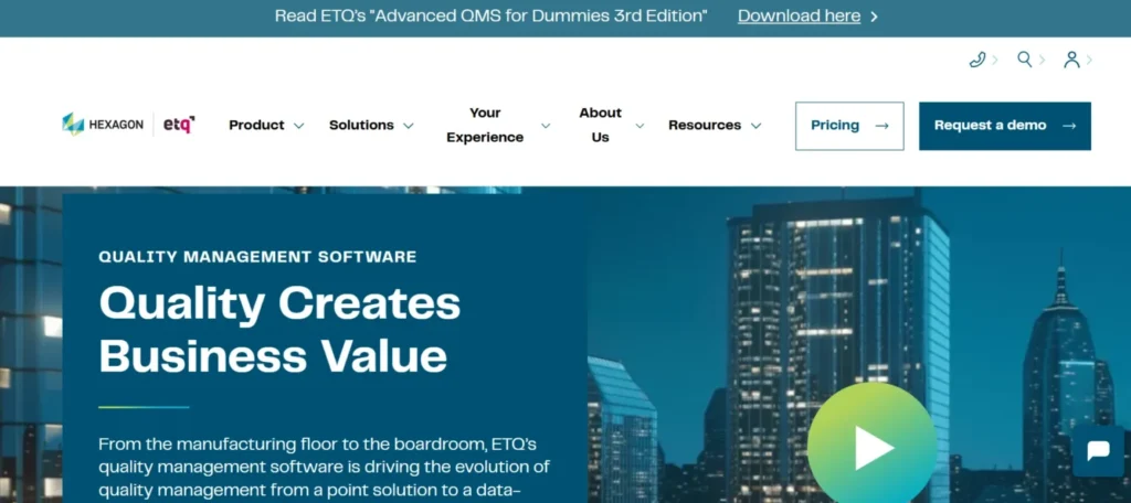 Pharma Compliance Management Solutions- ETQ​ Reliance