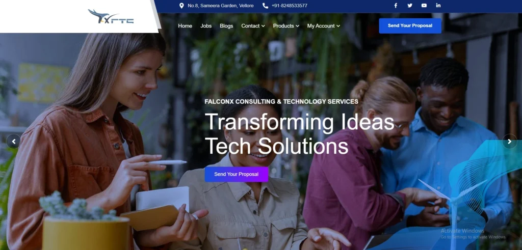 IT Company in Vellore-  Fal‍con‍x Co‌nsulting & Technology Services